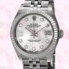 Rolex Datejust Señoras m279174-0021 28mm Reloj Tono Plateado