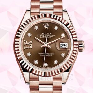 Rolex Datejust Señoras m279175-0002 28mm Tono Oro Rosa