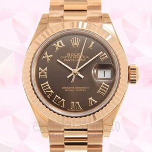 Rolex Datejust 28mm Señoras m279175-0014 Tono Oro Rosa