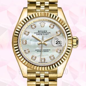 Rolex Datejust 28mm m279178-0025 Señoras Automático Tono Dorado