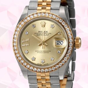 Rolex Datejust m279383rbr-0021 28mm Señoras Pulsera Jubileo Tono Plateado