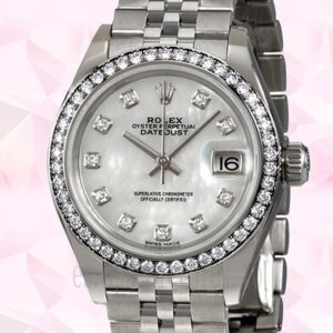 Rolex Datejust m279384rbr-0011 Señoras 28mm Pulsera Jubileo Reloj