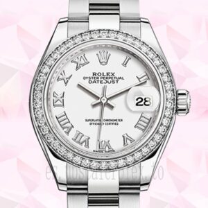 Rolex Datejust m279384rbr-0020 Señoras 28mm Esfera Blanca Automático