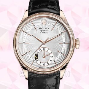 Rolex Cellini m50525-0009 De Los Hombres 39mm Esfera Plateada