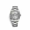 Comprar Falso Rolex Day-date 36 36mm 18K Oro Blanco 118239-0145 Reloj Hombre