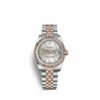Reloj falso Rolex Datejust 31 para mujer 31 mm Acero inoxidable y oro Everose 178271-0003