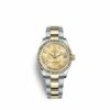 Mejor Réplica Rolex Datejust 31 Reloj de mujer 31 mm Acero inoxidable y oro amarillo de 18 quilates 178273-0093