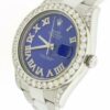 Réplica de lujo Rolex Datejust Ii 41 mm Reloj Oyster de acero 116300 5.1ct Diamante Bisel / asas / Azul R