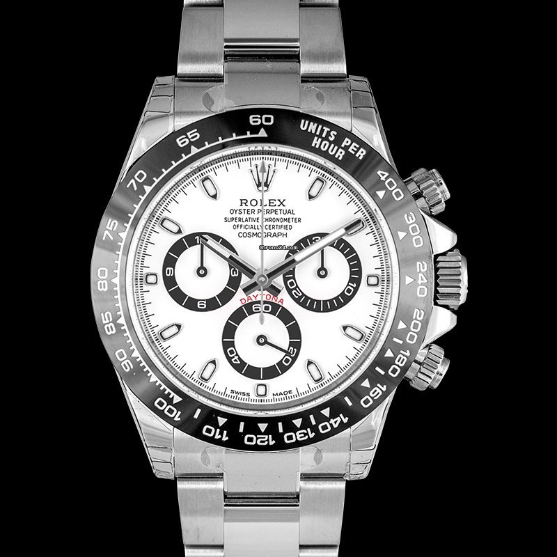 Réplica de lujo Rolex Cosmograph Daytona Automático Esfera blanca Reloj de acero inoxidable para hombres - 116500ln - Replicas De Relojes | Comprar Mejores Replica Watches