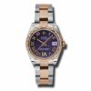 Réplica Rolex Datejust 31 mm – Acero y oro rosa – Bisel de 24 diámetros – Oyster 178341 Pdro