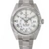Mejor Réplica Rolex Sky-dweller Oro Blanco Esfera Romana Blanca 42mm Reloj 326939