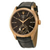 Réplica de calidad Rolex Cellini Dual Time Black Dial 18kt Everose Gold Reloj para hombre 50525bksbkl