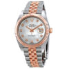 Acheter Fausse Montre Rolex Datejust Automatic Diamond Reloj para hombre 18ct Everose Steel y Gold Jubilee Watch 126331mdj
