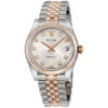 Réplica de calidad Rolex Datejust Automatic Ladies Watch Acero inoxidable y oro rosa de 18 quilates 178271sjdj