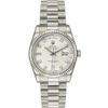 Réplica Rolex Day-Date Swiss Silver Dial 18k White Gold Presidente Automático Reloj para hombre 118239ssp