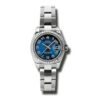 Réplica de calidad Rolex Lady Datejust 26 Concéntrico Negro Dial Acero inoxidable Oyster Pulsera Reloj automático 179174blcao