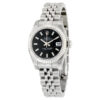 Fake Rolex Lady Datejust Automatic Watch 26 Black Dial Jubilee Pulsera Acero inoxidable 179174bksj
