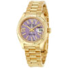 Réplica de lujo Rolex Lady-datejust 28 Lilac Dial 18K Yellow Gold President Automatic Ladies Watch 279178lirsdp