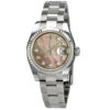 Réplica de calidad Rolex Lady Datejust reloj automático negro madreperla con diamantes 179174bmdo