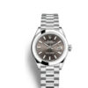 Réplica Rolex Lady-datejust Automático Gray Dial Platinum Presidente Reloj 279166gysp