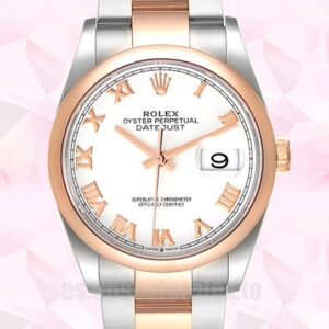 Rolex Datejust 36mm De Los Hombres m126201-0016 Esfera Blanca Pulsera De Ostras