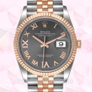 Rolex Datejust m126231-0023 De Los Hombres 36mm Esfera Gris