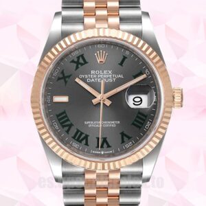 Rolex Datejust 36mm De Los Hombres m126231-0029 Tono Plateado Reloj