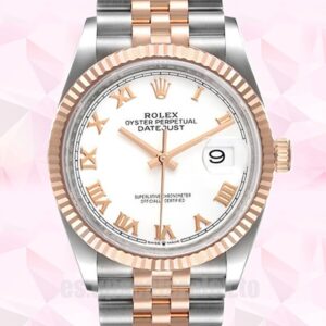 Rolex Datejust m126231-0015 36mm De Los Hombres Tono Plateado Pulsera Jubileo