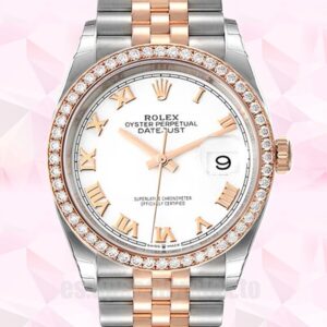 Rolex Datejust m126281rbr-0003 36mm De Los Hombres Automático Pulsera Jubileo