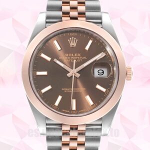 Rolex Datejust De Los Hombres 41mm m126301-0002 Tono Plateado Esfera De Chocolate