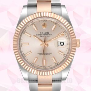 Rolex Datejust De Los Hombres 41mm m126331-0009 Esfera Rosa