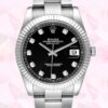 Rolex Datejust De Los Hombres m126334-0011 41mm Reloj Tono Plateado