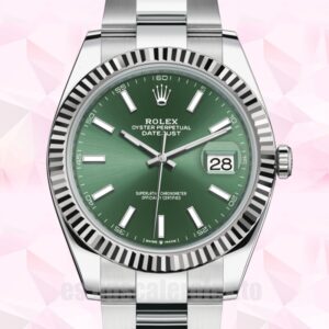 Rolex Datejust De Los Hombres m126334-0027 41mm Pulsera De Ostras Tono Plateado
