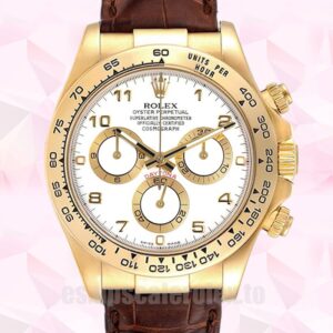 Rolex Daytona De Los Hombres 40mm 116518 Correa De Cuero