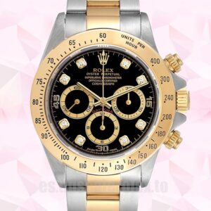Rolex Daytona 40mm De Los Hombres 116523 Automático Tono Plateado