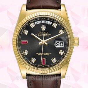 Rolex Day-Date 36mm De Los Hombres 118138 Tono Dorado