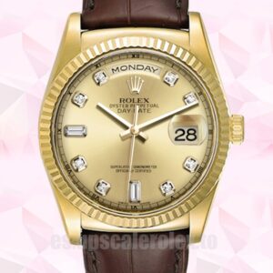 Rolex Day-Date De Los Hombres 36mm 118138 Tono Dorado Automático