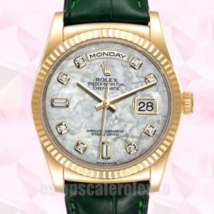 Rolex Day-Date m118138-0143 De Los Hombres 36mm Correa De Cuero Automático