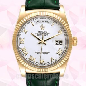 Rolex Day-Date De Los Hombres m118138-0136 36mm Correa De Cuero