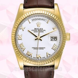 Rolex Day-Date 36mm De Los Hombres m118138-0117 Esfera Blanca