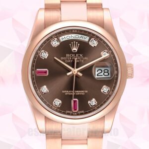 Rolex Day-Date 118205 36mm De Los Hombres Automático