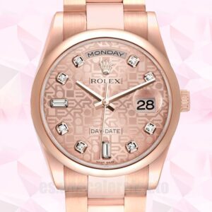 Rolex Day-Date De Los Hombres m118205f-0062 36mm Reloj Pulsera De Ostras