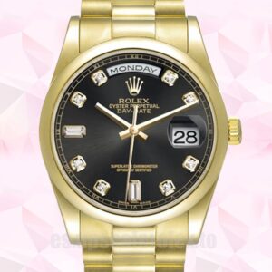 Rolex Day-Date 36mm 118208-83208 De Los Hombres Reloj Tono Dorado