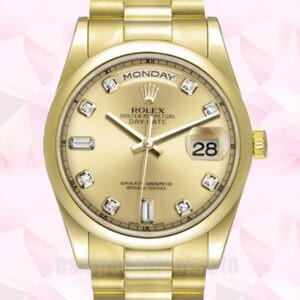 Rolex Day-Date De Los Hombres 36mm 118208 Automático