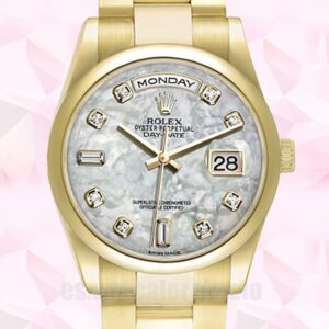 Rolex Day-Date 118208 36mm De Los Hombres Tono Dorado