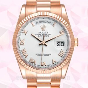 Rolex Day-Date 118235 36mm De Los Hombres Automático Tono Oro Rosa