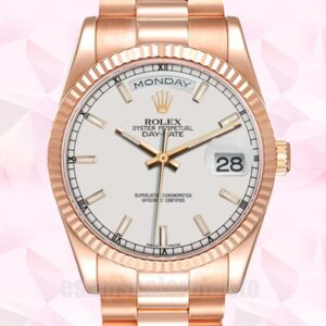 Rolex Day-Date 118235 36mm De Los Hombres Tono Oro Rosa