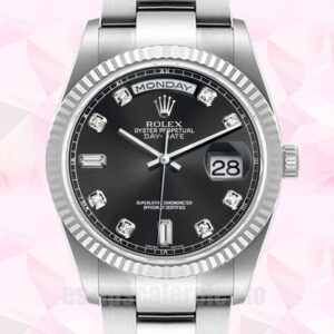Rolex Day-Date De Los Hombres 36mm 118239 Esfera Negra