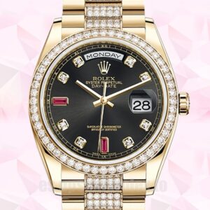 Rolex Day-Date 36mm De Los Hombres m118348-0149 Automático Tono Dorado