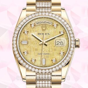 Rolex Day-Date De Los Hombres m118348-0090 36mm Presidente Pulsera Automático
